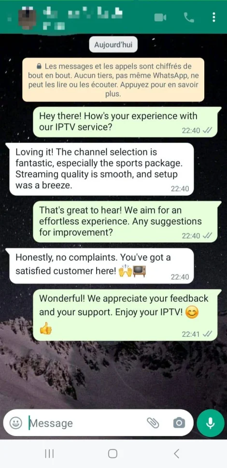 Conversation WhatsApp client 3