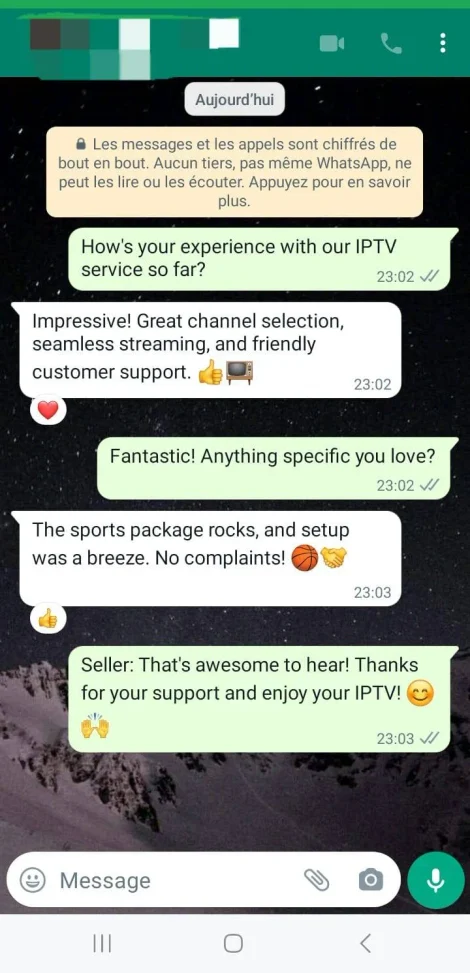 Conversation WhatsApp client 6